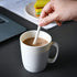 Set of 5 Coffee Mugs - 10 Ounce Unbreakable Plastic Cups with Handle, 3 Basic Colors, Dishwasher Safe