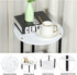 Set 2, SEHERTIWY Round Side Table for Living Room, White End Tables Living Room of Accent Table for Small Spaces, Round