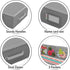 Primode Gift Wrap Organizer Under Bed Storage Container, 41”x14”x6” for 18-24 Rolls, 600D Oxford Material (Grey)