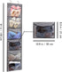 2 Pack Over the Door Shoe Organizer Hanging Shelves for Closet, 6 Large Pockets, Stuffed Animals Holder