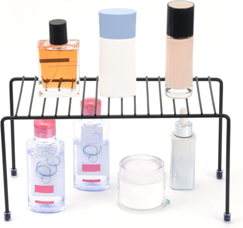 SIBAO 4) Kitchen Shelves, Cabinet Organization Mini Storage Shelf, Storage Rack Organizer for Kitchen, Fridge, Cabinet