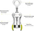 Beneno Wine Opener, Zinc Alloy Premium Wing Corkscrew with Multifunctional Bottles Opener, Upgrade Green