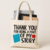 Appreciation Tote Bag for Teachers - Reusable Canvas Grocery Bag Gift