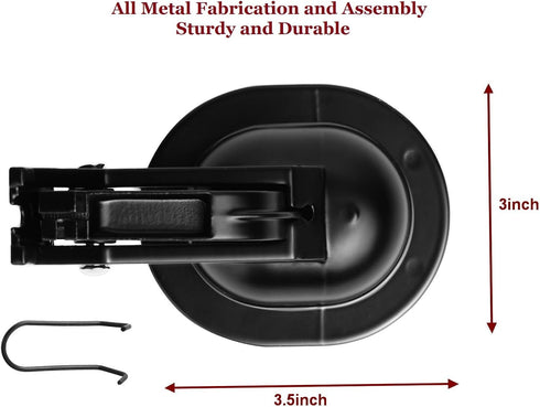 2Pcs Sturdy Universal All-Metal Sofa Chair Recliner Release Pull Handle Replacement Parts, Fits Ashley, Lazy Boy, 3" x
