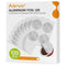 Aieve 120Pcs Aluminum Foil Seals Lid for Reusable Nespresso Pods, Vertuo Compatible with Nespresso Refillable Capsule