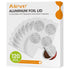 Aieve 120Pcs Aluminum Foil Seals Lid for Reusable Nespresso Pods, Vertuo Compatible with Nespresso Refillable Capsule