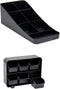 Mind Reader Tea Storage Cup and Condiment Station, Set of 2 Countertop Organizer for Kitchen (Black)