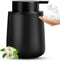 Black Foaming Soap Dispenser, Modern Ceramic 12 Oz Foam Hand Soap Dispenser for Bathroom, Kitchen