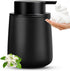Black Foaming Soap Dispenser, Modern Ceramic 12 Oz Foam Hand Soap Dispenser for Bathroom, Kitchen
