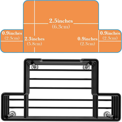 Linkidea Wall Mount Toothbrush Holder for Shower, Stainless Steel 3 Slots Organizer Compatible with Colgate Extra