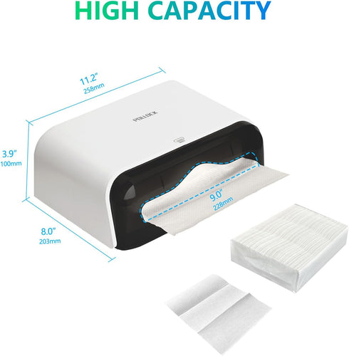 Commercial Paper Towel Dispenser Holder Wall Mount, Multi-fold Trifold C Fold Hand Towel Dispenser, Bathroom Paper