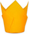 Large Tulip Baking Cups, Orange Color, 2-1/4" Base Diameter x 4" Wall Height, Parchment Paper, Case of 130 pcs