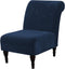 H.VERSAILTEX Armless Accent Chair Covers Thick Velvet Armless Chair Slipcovers High Stretch