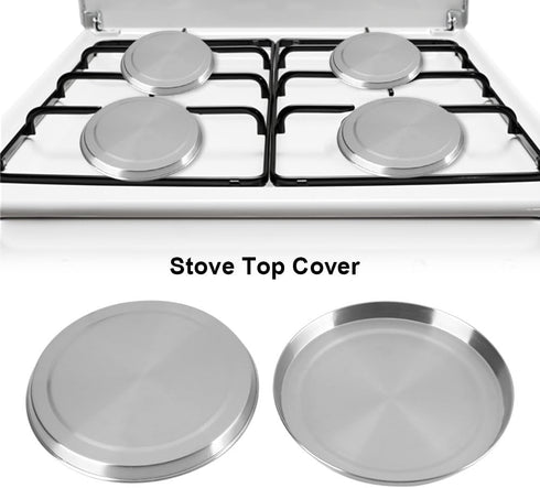 Dioche Electric Stove Covers, 4Pcs/Set Gas Stove Protectors, Stainless Steel Kitchen Stove Top Covers Cooker for Kitchen/Cooking by Dioche