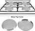 Dioche Electric Stove Covers, 4Pcs/Set Gas Stove Protectors, Stainless Steel Kitchen Stove Top Covers Cooker for Kitchen/Cooking by Dioche