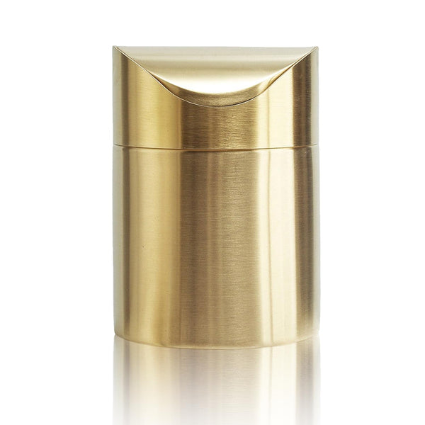 Stainless Steel Trash Can with Swing Lid, Mini Countertop Trash Bin Bathroom,