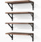 Fixwal Floating Shelves for Wall, Wood Wall Mounted Shelves for Bedroom, Bathroom,