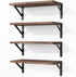 Fixwal Floating Shelves for Wall, Wood Wall Mounted Shelves for Bedroom, Bathroom,