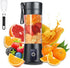 Portable Blender Cup, Electric USB Mini Juicer Blender for Shakes and Smoothies, Juice, 380ml, Six Blades Great for