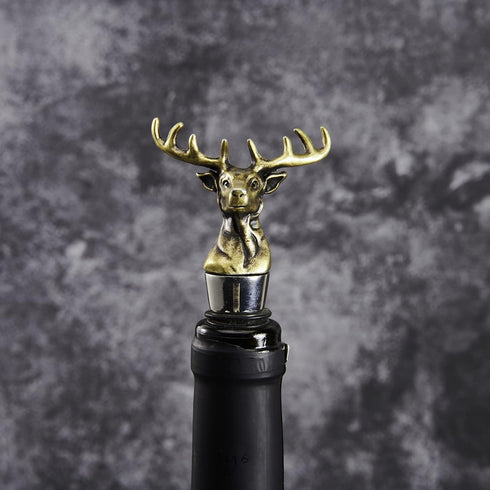 Deer Antler Wine Bottle Stopper for Bar, Thanksgiving, Christmas Gift