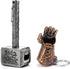 2-Pack Magnetic Hammer Shaped Beer Opener and Glove Keychain Bottle Opener, Beer Gifts for Men