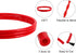 Beer CO2 Gas Line Kit - 10ft PVC Tubing Hose & 4PCS Stainless Steel Hose Clamps for 5/16’’ Barb Ball Lock