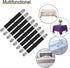Adjustable Bed Sheet Straps Clips, 8Pcs Black Elastic Fasteners for Mattress, Sofa, Table Cloth