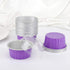 EUSOAR Baking Cups: 50pcs Aluminum Foil 5oz Reusable Cupcake Cups with Lids for Desserts and Catering