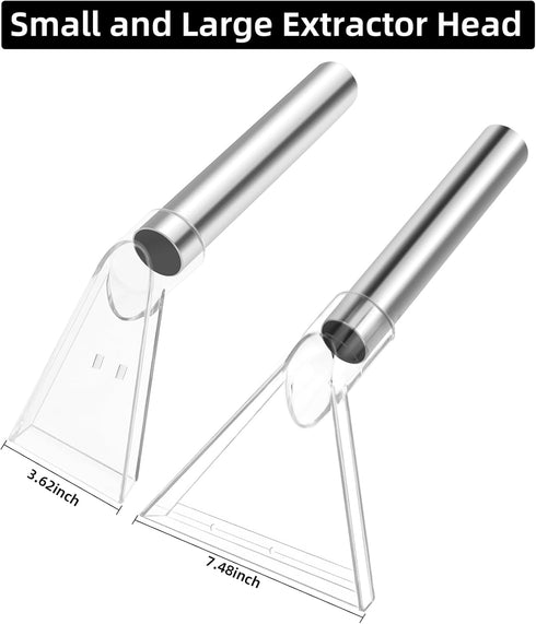 Shop Vac Extractor Tool, Vacuum Extractor Attachment for Carpet Upholstery Car Detailing, Large and Small