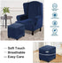 Lussenwert Velvet Ottoman Cover Square Stretch Square Ottoman Cover Thick Ottoman Slipcover Square Washable Storage