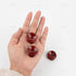 5 Pack 1" Inch AUEAR, Sphere Display Holders Wooden Egg Crystal Stands Decorative Ball Stand for Egg Pedestal Globe