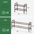 kiplant 2-Tier Closet, Expandable Shoe Rack, Shoe Shelf for Adjustable Length Shoe Shelf Storage Organizer, Standing