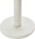 Bloomingville Modern Marble Paper Towel Holder with Brass Accent Band, White