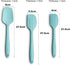 Silicone Spatula Set, 3-Piece High Heat-Resistant Ergonomic Handle Non-stick Rubber Spatulas with Stainless Steel Core,