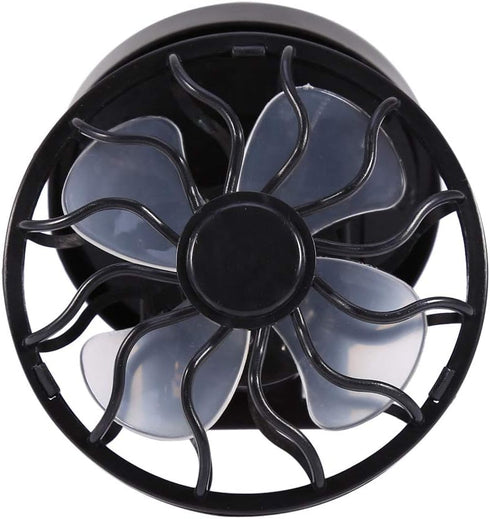 Electric Mini Clip-on Solar Fan - Air Conditioner Cooling Cell Fan for Outdoor, Home, Travel, Camping, Hiking