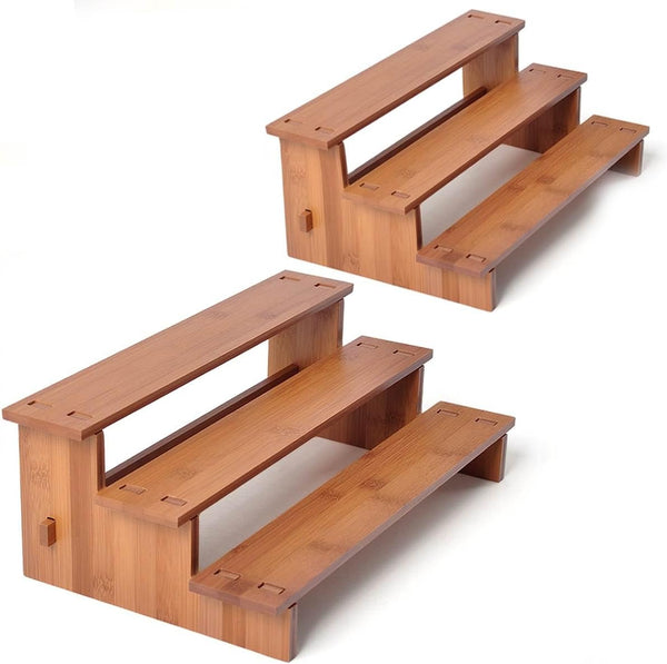 JinDoWin Cabinet Spice Organizer, Spice Organization for Cabinet, 3 Tier Spice Rack Organizer