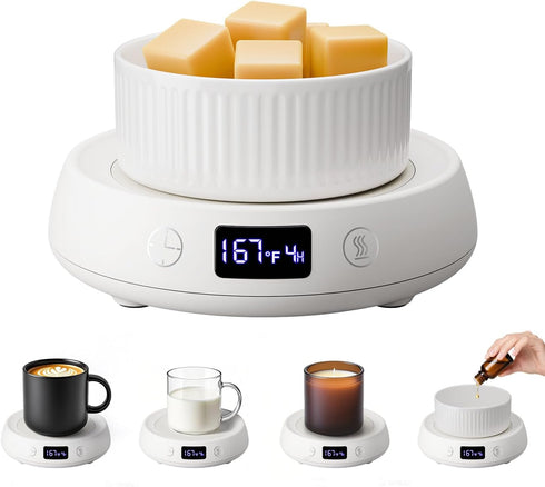 Coffee Mug Warmer for Desk with Auto Shut Off, Electric Cup Candle