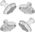 PME Creative Set of 4 Plaque Rose & Plain Embossing Plunger Cutters