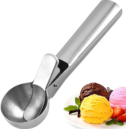 Stainless Steel Ice Cream Scoop,Cookie Scoop for Frozen Yogurt Gelatos Sundaes