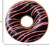 HYSEAS Round Throw Pillow, 14 Inch Chocolate Pink Donut, 3D Digital Print Decorative Soft Plush Pillow