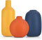 Cute Vase Matte Ceramic vases set of 3 Orange, Modern Boho Vases
