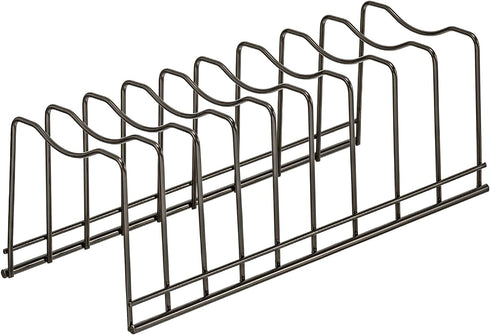Pot Lid Holder Organizer, Kitchen Countertop Storage Rack Cutting Boards, Bakeware, Pots & Pans, Serving Trays, Reusable Containers in Cabinet Pantry, Stainless Steel by Y.Z.Bros