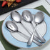 Kyraton 4-Piece Stainless Steel Serving Utensil Set, 2 Serving Spoons and 2 Slotted Spoons