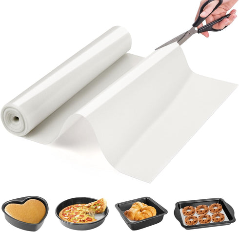 Silicone Baking Mat Roll, Food Grade Macaron Bread Pizza Mat, Reusable for Baking, Washable Oil-Proof
