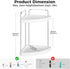 2-Tier Countertop Counter Vtopmart Bathroom Organizer, Vanity Dresser Tray Shelf for Skincare, Perfume, Makeup, Silver