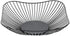 Metal Wire Countertop Basket for Fruit, 10 Inches Black Storage Holder Stand for Kitchen, Vegetable Bowl