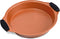 NutriChef Non Stick Round Cake Pan, 9.7 Inch Commercial Grade Metal Bakeware with Silicone Handles
