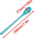Long Handle Mixing Spoon Plastic coffee spoon iced tea spoons long spoon Suitable for iced coffee lemonade sundae (white light green pink yellow orange lake blue) -6pcs