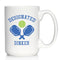 Funny Pickleball Coffee Mug Gifts for Women and Men - Designated Dinker - Large 15oz White Ceramic Mug
