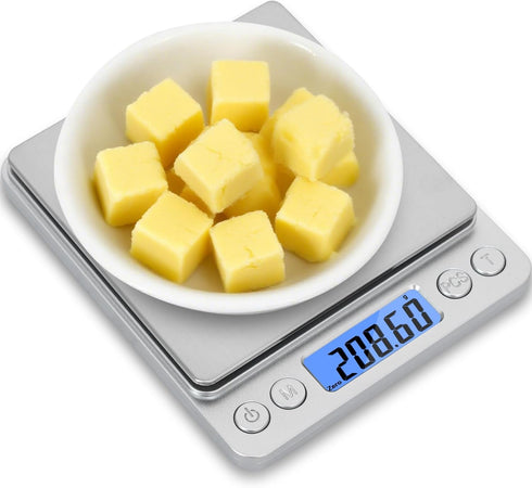 NEXT-SHINE Digital Pocket Scale, Portable Mini Size 500g x 0.01g, Stainless Steel Platform